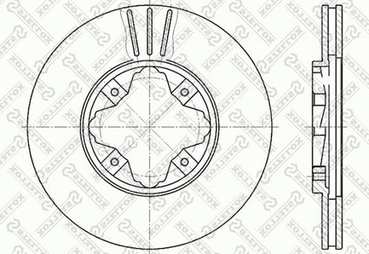 Stellox 6020-9940V-SX - Гальмівний диск autozip.com.ua