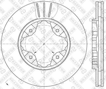 Stellox 6020-9941V-SX - Гальмівний диск autozip.com.ua