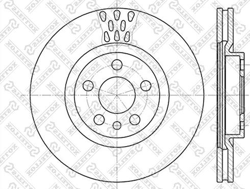 Stellox 6020-9942V-SX - Гальмівний диск autozip.com.ua