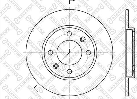 Stellox 6020-9947-SX - Гальмівний диск autozip.com.ua