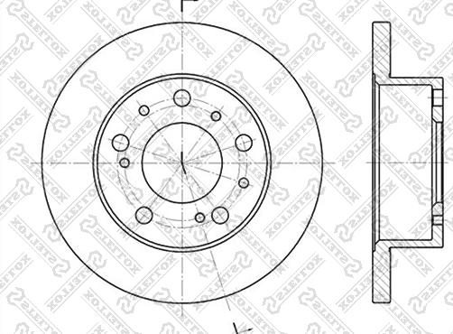 Stellox 6020-9908-SX - Гальмівний диск autozip.com.ua