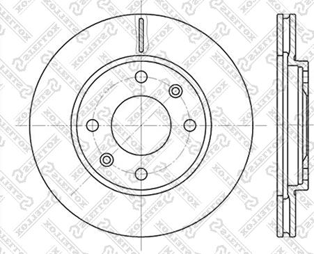 Stellox 6020-9918V-SX - Гальмівний диск autozip.com.ua