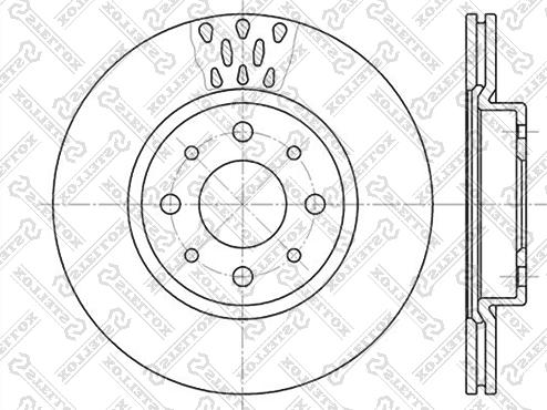 Stellox 6020-9921V-SX - Гальмівний диск autozip.com.ua