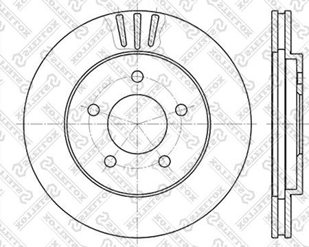 Stellox 6020-9301V-SX - Гальмівний диск autozip.com.ua