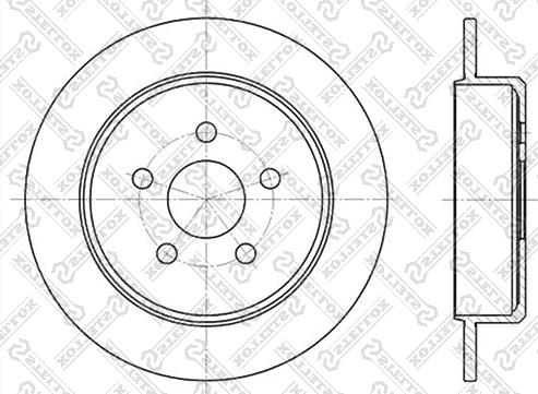 Stellox 6020-9310-SX - Гальмівний диск autozip.com.ua