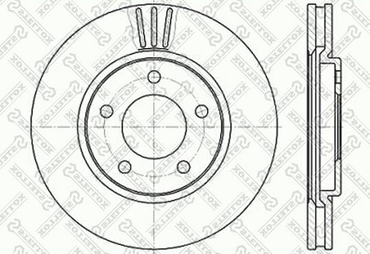 Stellox 6020-9313V-SX - Гальмівний диск autozip.com.ua