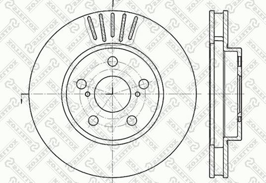 Stellox 6020-4544V-SX - Гальмівний диск autozip.com.ua