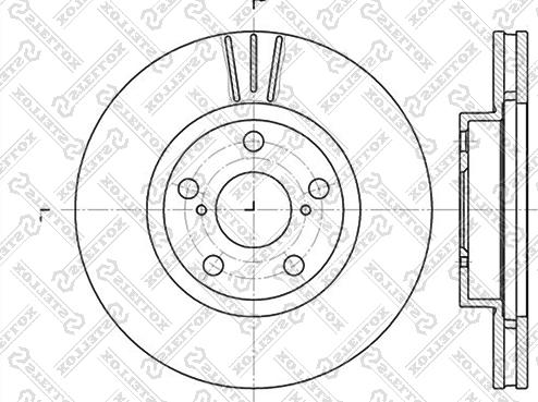 Stellox 6020-4564V-SX - Гальмівний диск autozip.com.ua