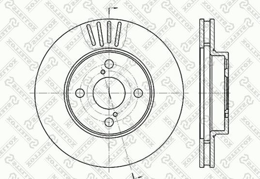 Stellox 6020-4582V-SX - Гальмівний диск autozip.com.ua