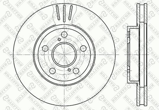 Stellox 6020-4539V-SX - Гальмівний диск autozip.com.ua