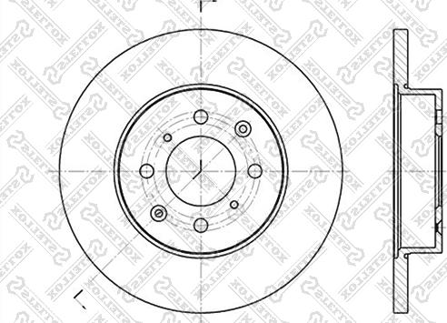 Stellox 6020-4012-SX - Гальмівний диск autozip.com.ua