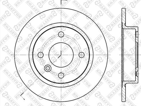 Stellox 6020-4824-SX - Гальмівний диск autozip.com.ua