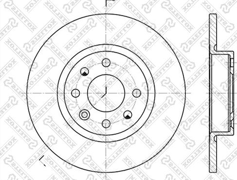 Stellox 6020-4823-SX - Гальмівний диск autozip.com.ua