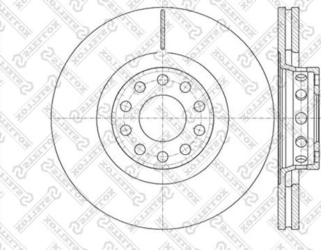 Stellox 6020-4791V-SX - Гальмівний диск autozip.com.ua