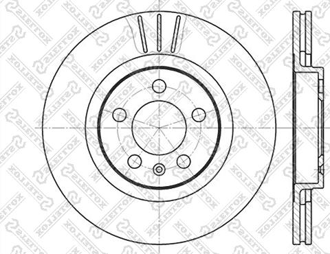 Stellox 6020-4759V-SX - Гальмівний диск autozip.com.ua