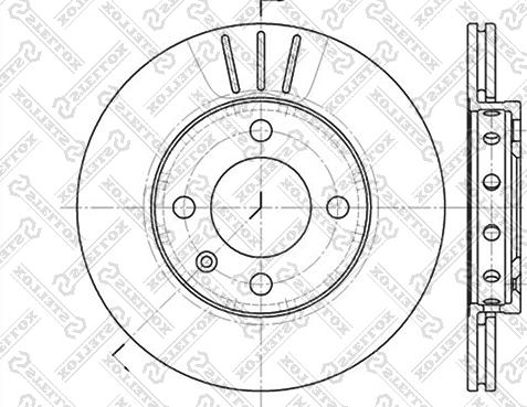 Stellox 6020-4756V-SX - Гальмівний диск autozip.com.ua