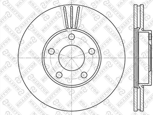 Stellox 6020-4765V-SX - Гальмівний диск autozip.com.ua