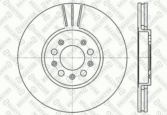 Stellox 6020-4760V-SX - Гальмівний диск autozip.com.ua