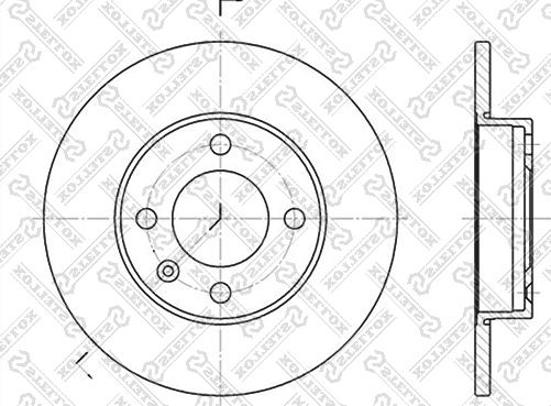 Stellox 6020-4704-SX - Гальмівний диск autozip.com.ua