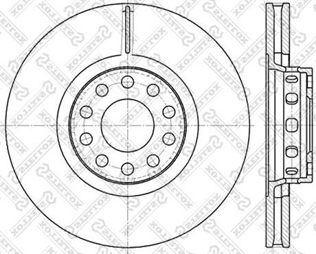 Stellox 6020-4780V-SX - Гальмівний диск autozip.com.ua