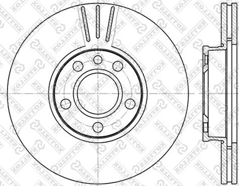 Stellox 6020-4783V-SX - Гальмівний диск autozip.com.ua