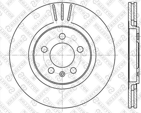 Stellox 6020-4735V-SX - Гальмівний диск autozip.com.ua