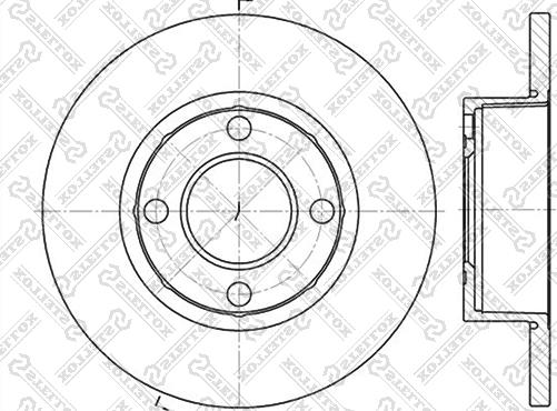 Stellox 6020-4737-SX - Гальмівний диск autozip.com.ua