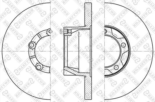 Stellox 6020-4721-SX - Гальмівний диск autozip.com.ua