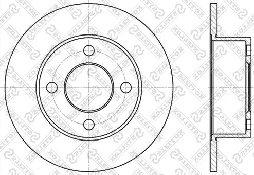 Stellox 6020-4723-SX - Гальмівний диск autozip.com.ua