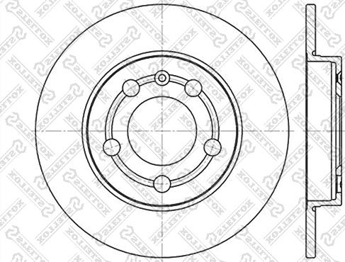 Stellox 6020-4779-SX - Гальмівний диск autozip.com.ua