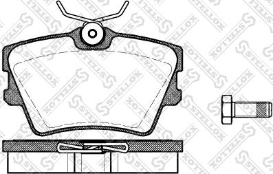 Stellox 602 000B-SX - Гальмівні колодки, дискові гальма autozip.com.ua