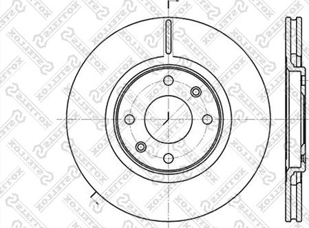 Stellox 6020-1919V-SX - Гальмівний диск autozip.com.ua