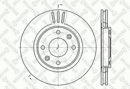 Stellox 6020-1929V-SX - Гальмівний диск autozip.com.ua
