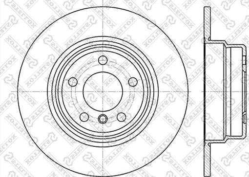 Stellox 6020-1548-SX - Гальмівний диск autozip.com.ua