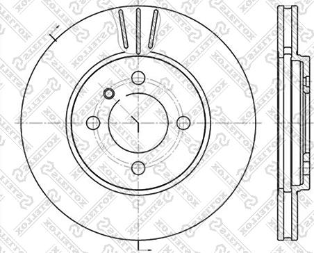 Stellox 6020-1509V-SX - Гальмівний диск autozip.com.ua