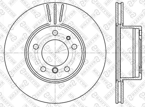 Stellox 6020-1519V-SX - Гальмівний диск autozip.com.ua