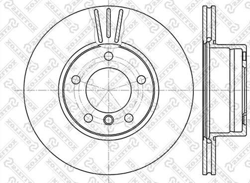 Stellox 6020-1536V-SX - Гальмівний диск autozip.com.ua