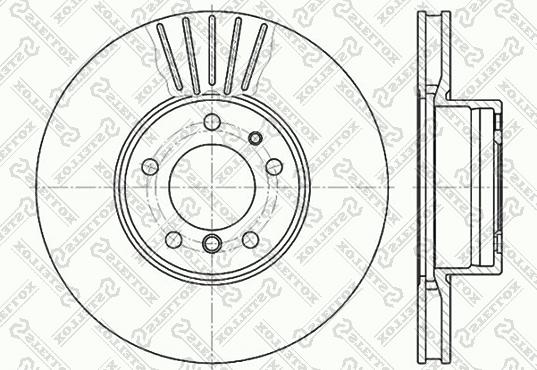 Stellox 6020-1532V-SX - Гальмівний диск autozip.com.ua