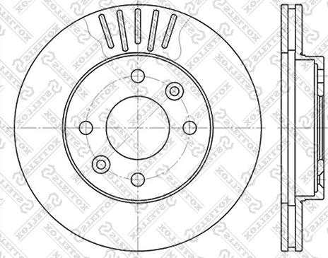 Stellox 6020-3909V-SX - Гальмівний диск autozip.com.ua