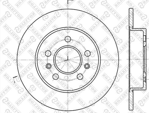 Stellox 6020-3915-SX - Гальмівний диск autozip.com.ua