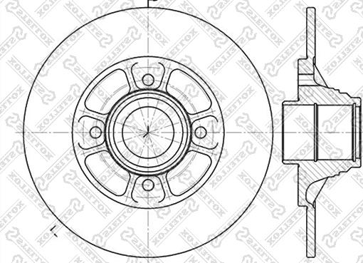 Stellox 6020-3918-SX - Гальмівний диск autozip.com.ua