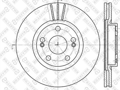 Stellox 6020-3913V-SX - Гальмівний диск autozip.com.ua
