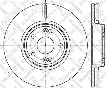 Stellox 6020-3932V-SX - Гальмівний диск autozip.com.ua