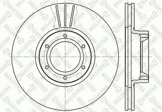 Stellox 6020-3920V-SX - Гальмівний диск autozip.com.ua