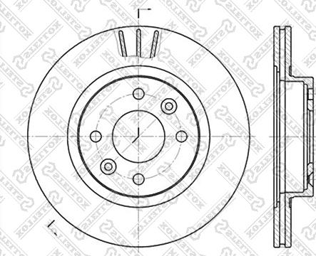 Stellox 6020-3922V-SX - Гальмівний диск autozip.com.ua