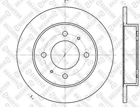 Stellox 6020-3406-SX - Гальмівний диск autozip.com.ua