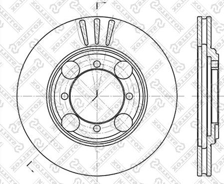 Stellox 6020-3401V-SX - Гальмівний диск autozip.com.ua