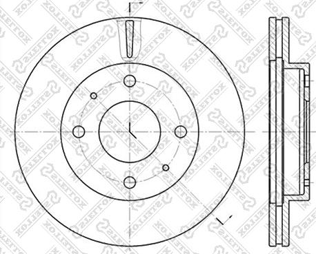 Stellox 6020-3403V-SX - Гальмівний диск autozip.com.ua