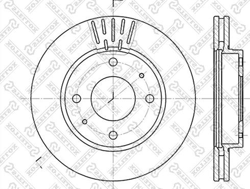 Stellox 6020-3411V-SX - Гальмівний диск autozip.com.ua