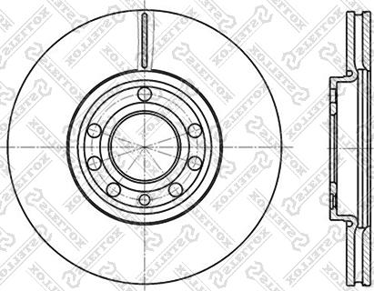 Stellox 6020-3645V-SX - Гальмівний диск autozip.com.ua